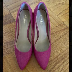 Pink cloth Charles David heels